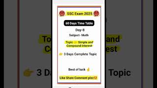 Day 0860 days study time table gk maths ssc viralvideo ssc maths railway ssccgl shorts [upl. by Conger]