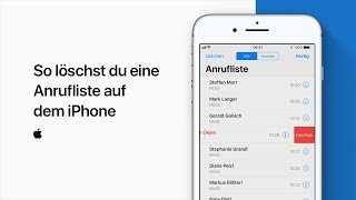 So löschst du eine Anrufliste auf dem iPhone — Apple Support [upl. by Mars]