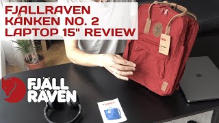 FjallRaven Backpack Kanken No 2 Laptop 15quot Review Deep Red [upl. by Pulcheria250]