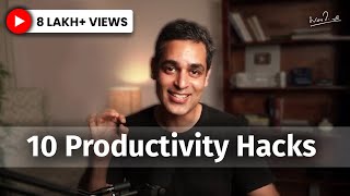 10 Productivity tips and tricks that work  Ankur Warikoo Hindi Video  How to be more productive [upl. by Sansbury347]