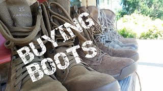 Choosing Military Boots [upl. by Nilved703]