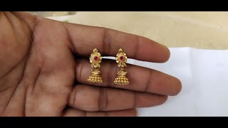 3 Grams Gold Earrings New design model from GRT jewellerys3grams grt earrings [upl. by Nnylirehs]