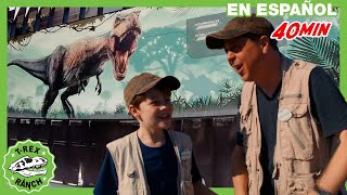 Parque de TRex  Parque temático de dinosaurios para niños con Indominus Rex [upl. by Hayott]