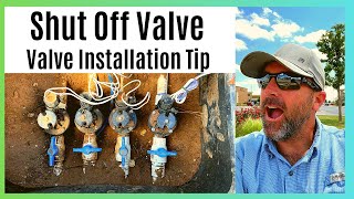 Irrigation Shut Off Valve  Valve Installation Tip [upl. by Saville726]