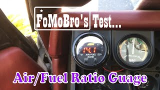 AEM 300300 Wideband Air Fuel Ratio Gauge testing [upl. by Aileduab]