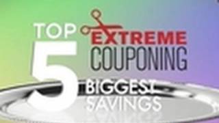 Top Five Biggest Coupon Savings  Extreme Couponing [upl. by Zuleika515]