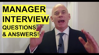 MANAGER Interview Questions and Answers How to PASS a Management Job Interview [upl. by Haimarej]