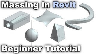 Massing in Revit  Beginner Tutorial [upl. by Arrimat]