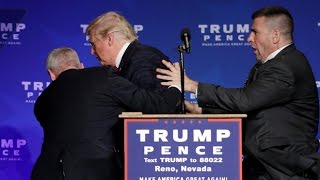 Donald Trump rushed off stage during rally in Nevada [upl. by Oakley]