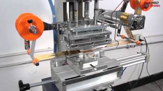 Pneumatic flatcylindrical hot stamping machine H168S [upl. by Anora335]