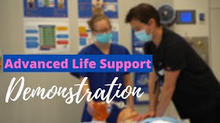 Advanced Life Support CPR Test Demonstration [upl. by Lisk]