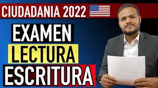 CIUDADANIA AMERICANA 2022  EXAMEN DE LECTURA Y ESCRITURA [upl. by Urbanus]