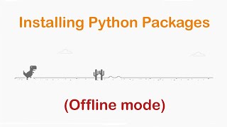 Installing python packages without internet  Offline Installation [upl. by Krock765]