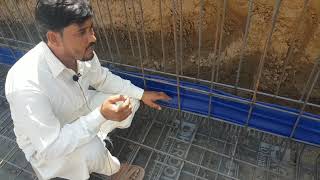 Part 03  Basement Water Proofing PVC Plastic Water Stopper for RCC Joint Protection Bahria Town [upl. by Annekam]