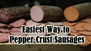 How to Pepper Crust your SausageSalami [upl. by Anead47]