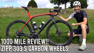 Zipp 303 S Carbon Tubeless Wheels 1000 mile RealWorld Review [upl. by Adnohsel495]