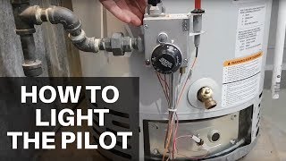 How To Light Your Water Heaters Pilot Flame [upl. by Ynafets650]