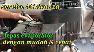 cara melepas evaporator ac avanza dengan mudah dan cepatservice ac avanza [upl. by Airdnekal232]