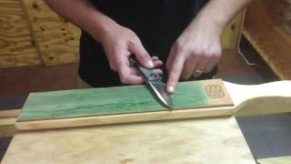 Knife stropping tutorial from USA Made Blade [upl. by Willamina]