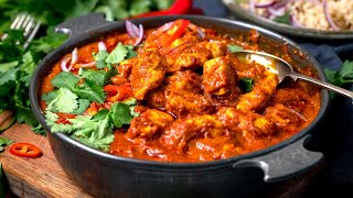 Chicken Madras  A Homemade Spicy Curry [upl. by Adnirolc110]