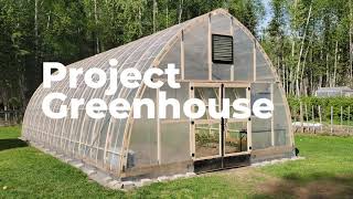 DIY Greenhouse  wooden gothic arches [upl. by Pacian]