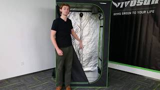 VIVOSUN  4X4 Mylar Hydroponic Grow Tent Setup amp Installation [upl. by Wills]