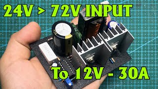 Convert 24V 36V 48V 72V to 12V high current [upl. by Woodward]