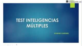 TUTORIAL TEST INTELIGENCIAS MÚLTIPLES HOWARD GARDNER [upl. by Weisman]