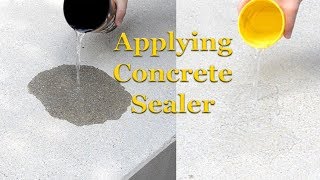 Applying Concrete Sealer  Part 3 – Sealing Concrete [upl. by Lihka529]