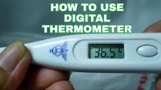 HOW TO USE DIGITAL THERMOMETER howto indaygargar [upl. by Valdemar]