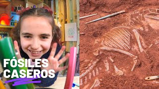 Fósiles de dinosaurio Experimentos y manualidades ¡Yo lo puedo hacer [upl. by Lelia387]