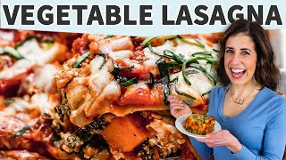 Vegetable Lasagna  How to Make the BEST Vegetarian Lasagna [upl. by Sibel909]