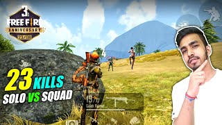 23 KILLS WITH NEW CHARACTERS  FREE FIRE 3rd ANNIVERSARY SPECIAL GAMEPLAY [upl. by Nitsir]