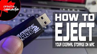 Mac Basics Tutorial How To Eject Your External Drives On A Mac [upl. by Aletse]