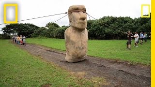 Scientists Make Easter Island Statue Walk  National Geographic [upl. by Crespi]