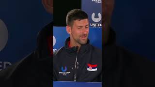 Djokovic stuns press conference [upl. by Dina]