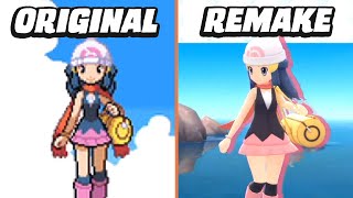 Pokémon Brilliant Diamond amp Shining Pearl  DS vs Switch Graphics Comparison [upl. by Nowyt601]