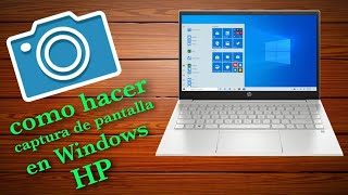 como hacer captura de pantalla en laptop hp Windows 10💻  MUY FÁCIL 2021 [upl. by Atilem]