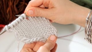 How to Do a Stockinette Stitch  Knitting [upl. by Lotsirk313]