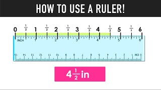 HOW TO USE A RULER TO MEASURE INCHES [upl. by Junno166]