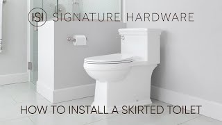 How To Install A Skirted Toilet [upl. by Genevieve]