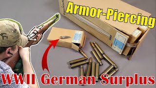 TESTING German WWII Surplus AP SmK Ammo Armor Piercing 8MM Mauser 792x57 Milsurp Ammunition Review [upl. by Justis]