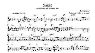 Clifford Brown  Daahoud Trumpet Solo [upl. by Alric]