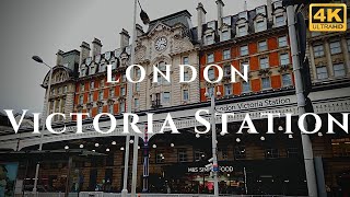 London Victoria Station Walk Through England 4K [upl. by Refotsirc]