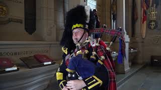 Flowers of the Forest  Pipe Major Ben Duncan Scottish National War Memorial [upl. by Kaycee]