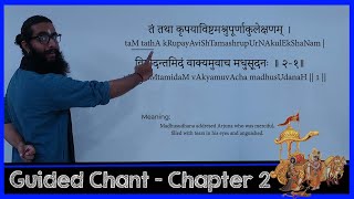 Bhagavad Gita Sanskrit Guided Chant with Meaning  Chapter 2  Sankhya Yoga [upl. by Drogin753]