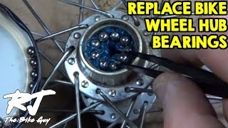 How To Replace Bike Wheel Hub Bearings [upl. by Sukram]