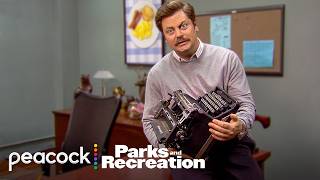 Most Iconic Moments From Rons Office  Parks and Recreation [upl. by Brindell]