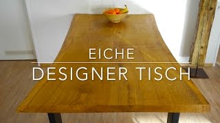 Designer Tisch selber bauen  Anleitung ★MrHandwerk ★ [upl. by Ahsasal]