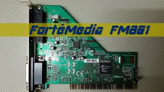 Forté Media FM801AU PCI Soundcard playing Doom II music OPL3 FM [upl. by Suirtimid]